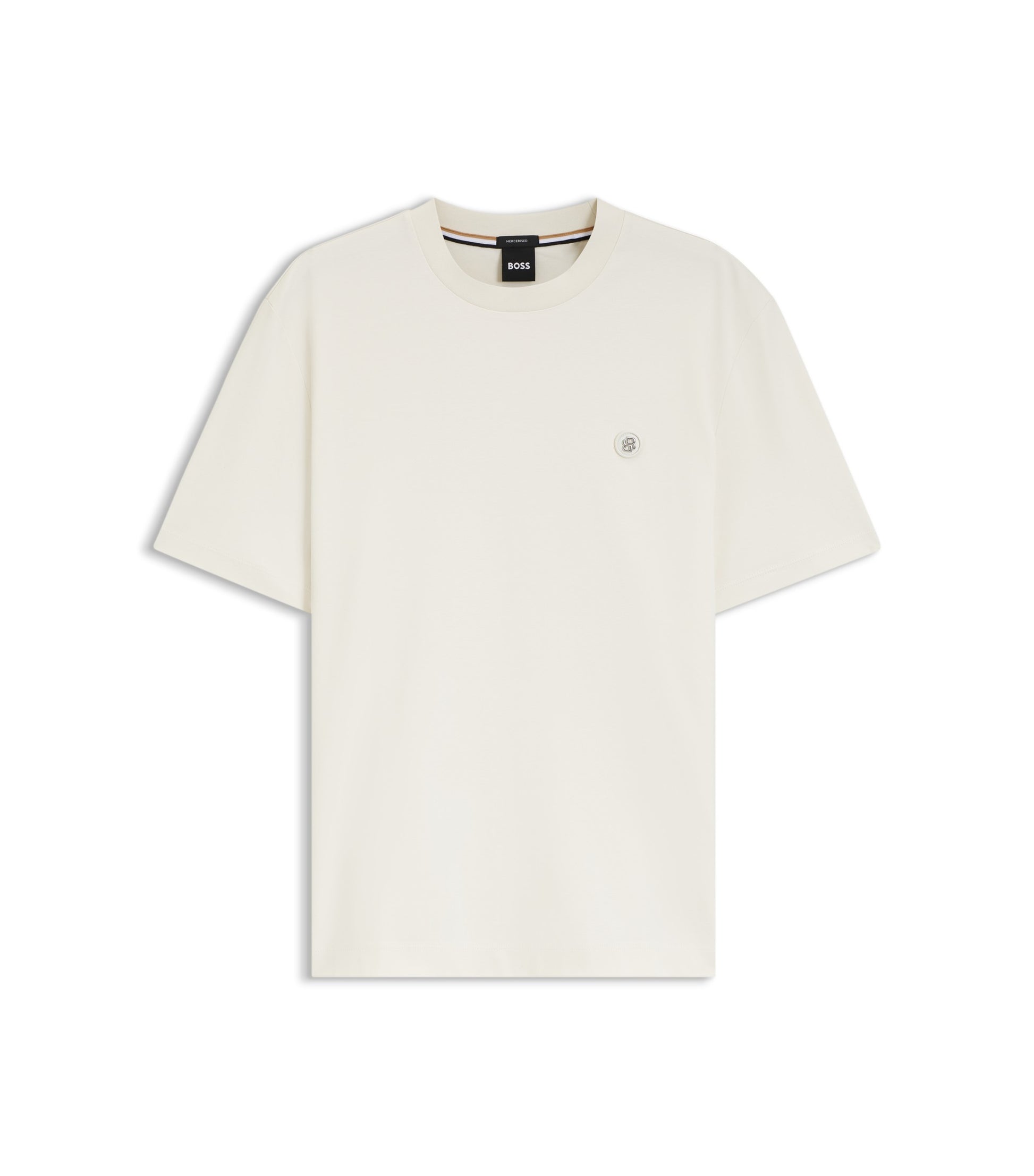 Cotton T-shirt with Double-B-monogram badge