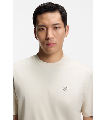 Cotton T-shirt with Double-B-monogram badge