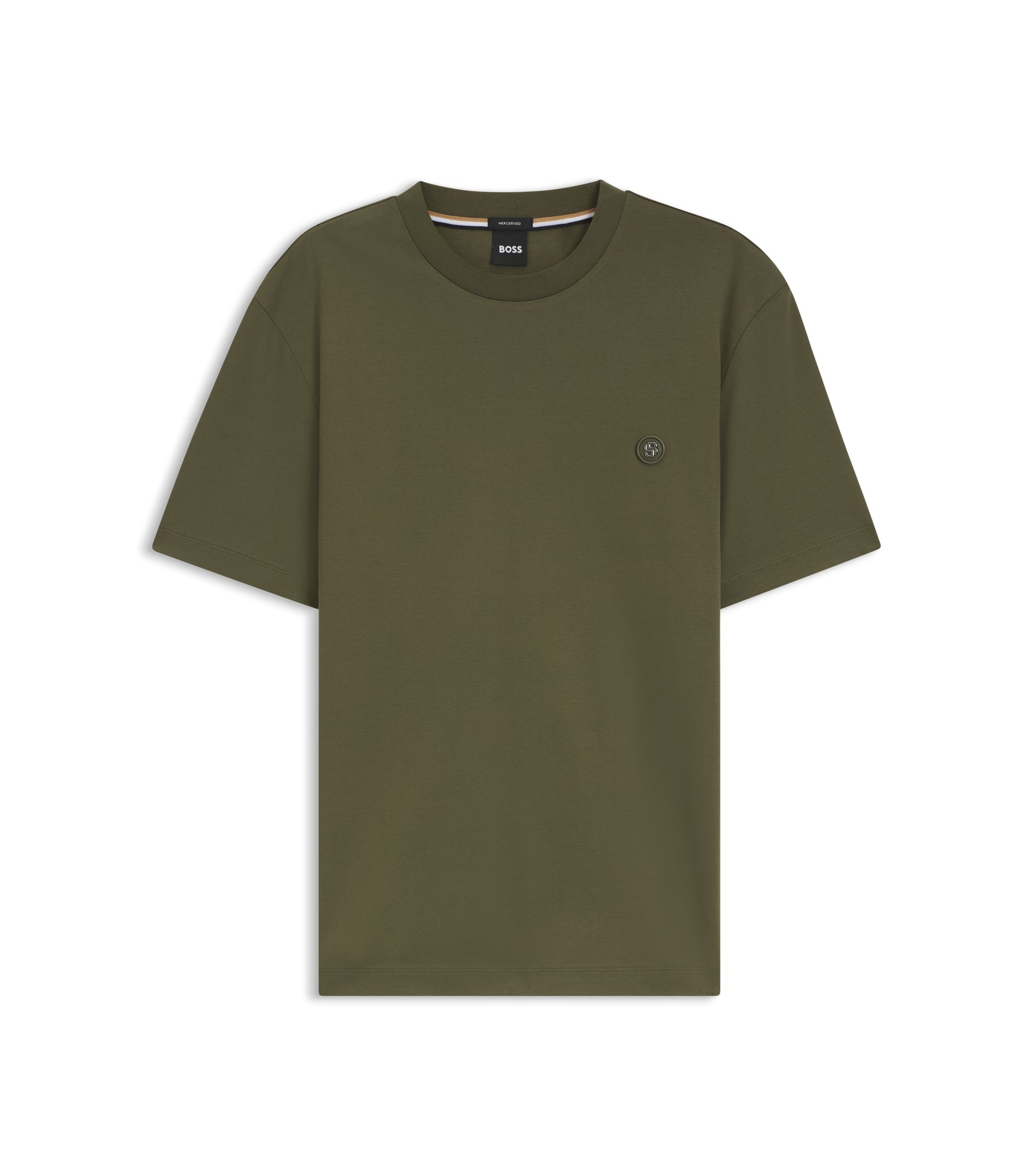 Cotton T-shirt with Double-B-monogram badge