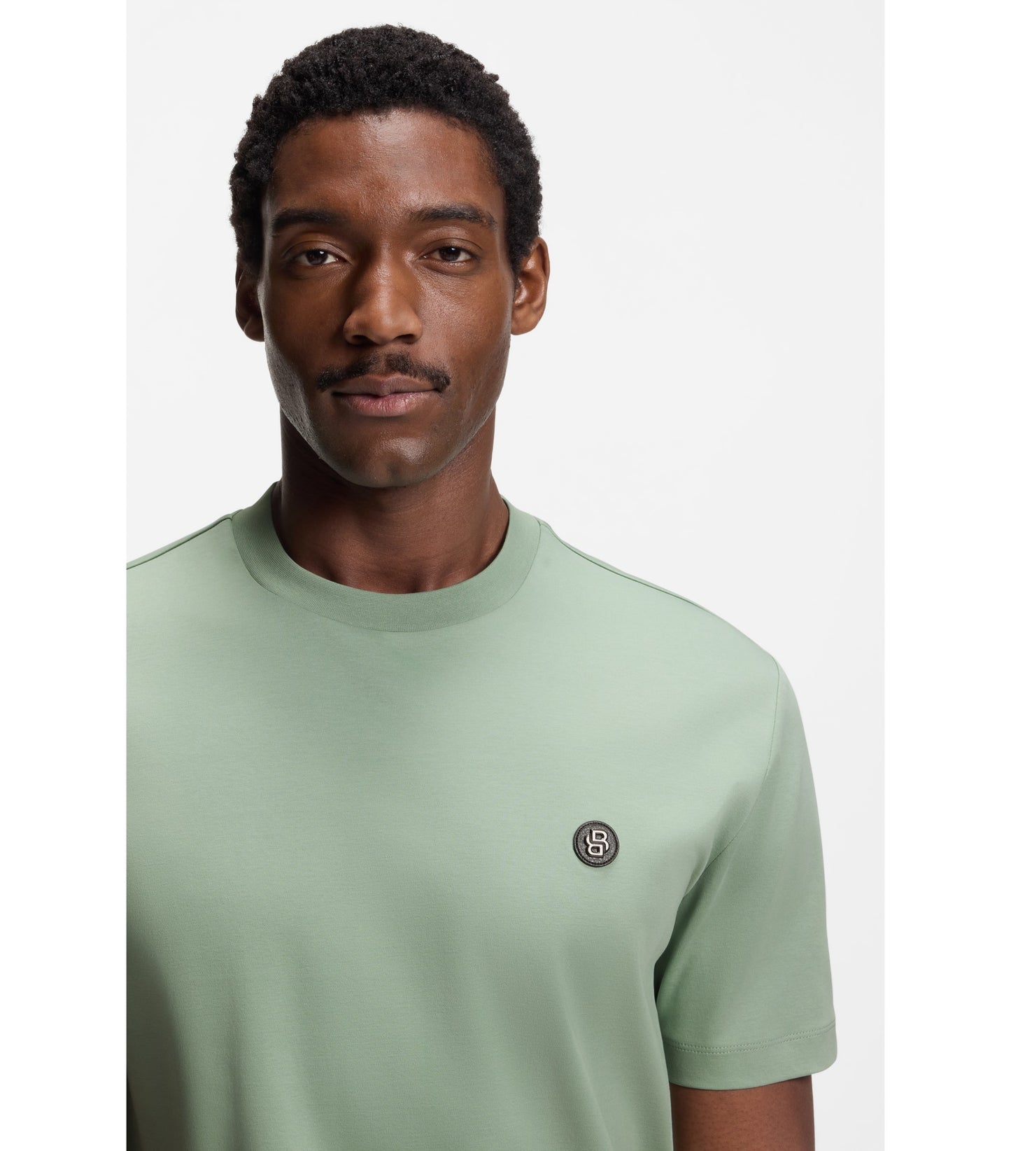 Cotton T-shirt with Double-B-monogram badge