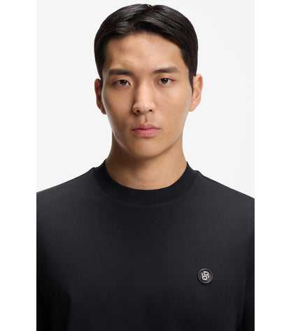 Cotton T-shirt with Double-B-monogram badge