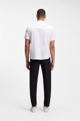 Regular-fit shirt in cotton jersey