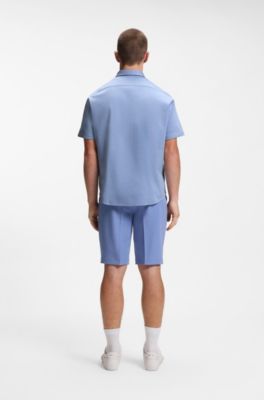 Regular-fit shirt in cotton jersey