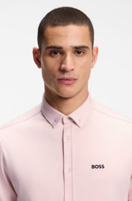 Regular-fit shirt in cotton jersey