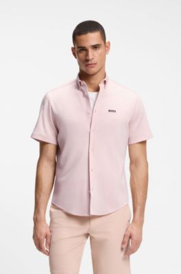 Regular-fit shirt in cotton jersey