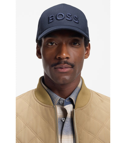 Cotton-twill cap with embroidered logo