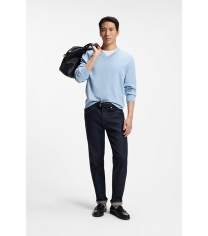 V-neck sweater in cotton