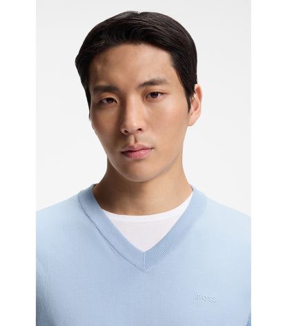 V-neck sweater in cotton