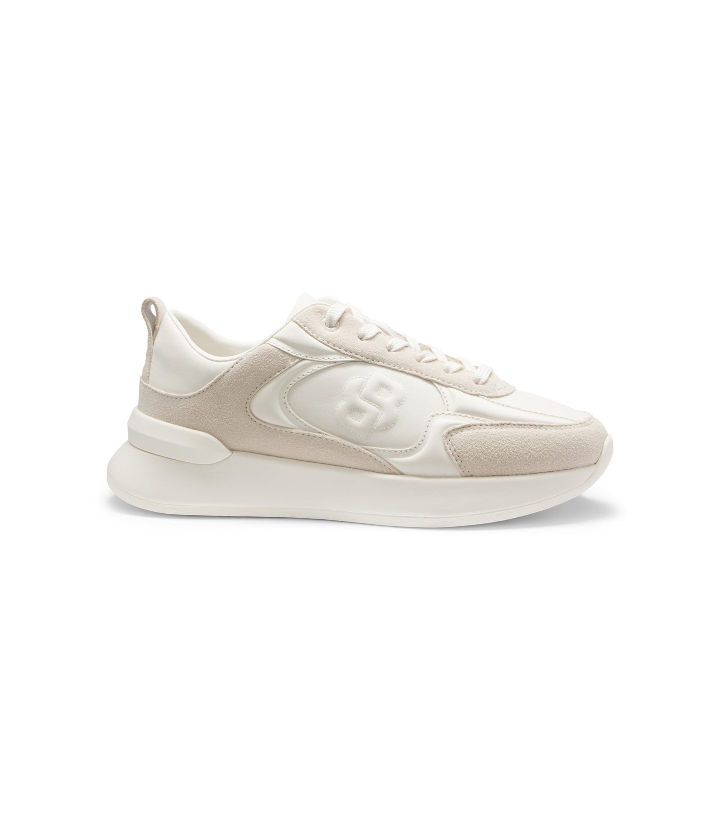 Mixed-material trainers with Double B monogram