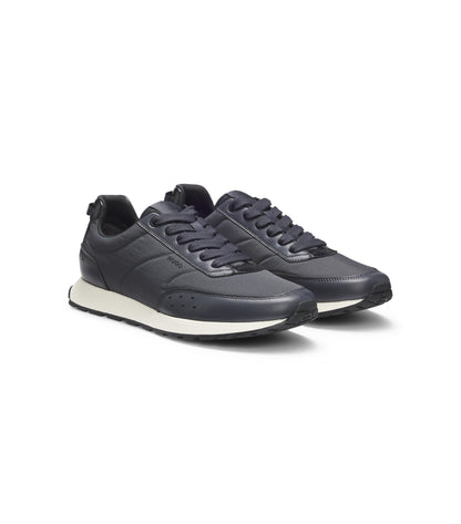 Running-inspired trainers with zigzag detailing