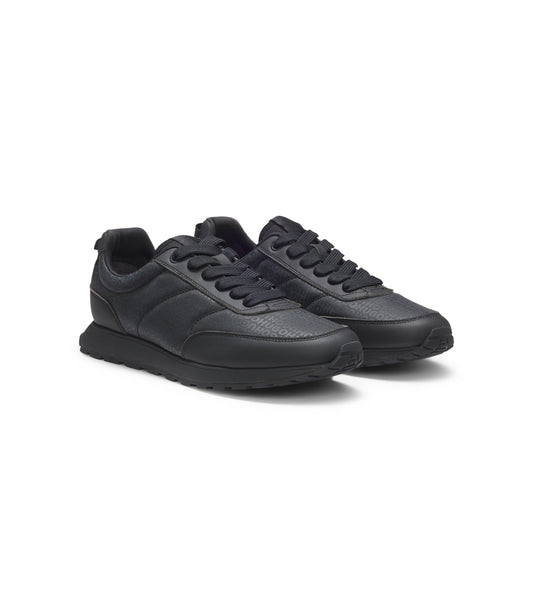 Low-top trainers with monogrammed uppers