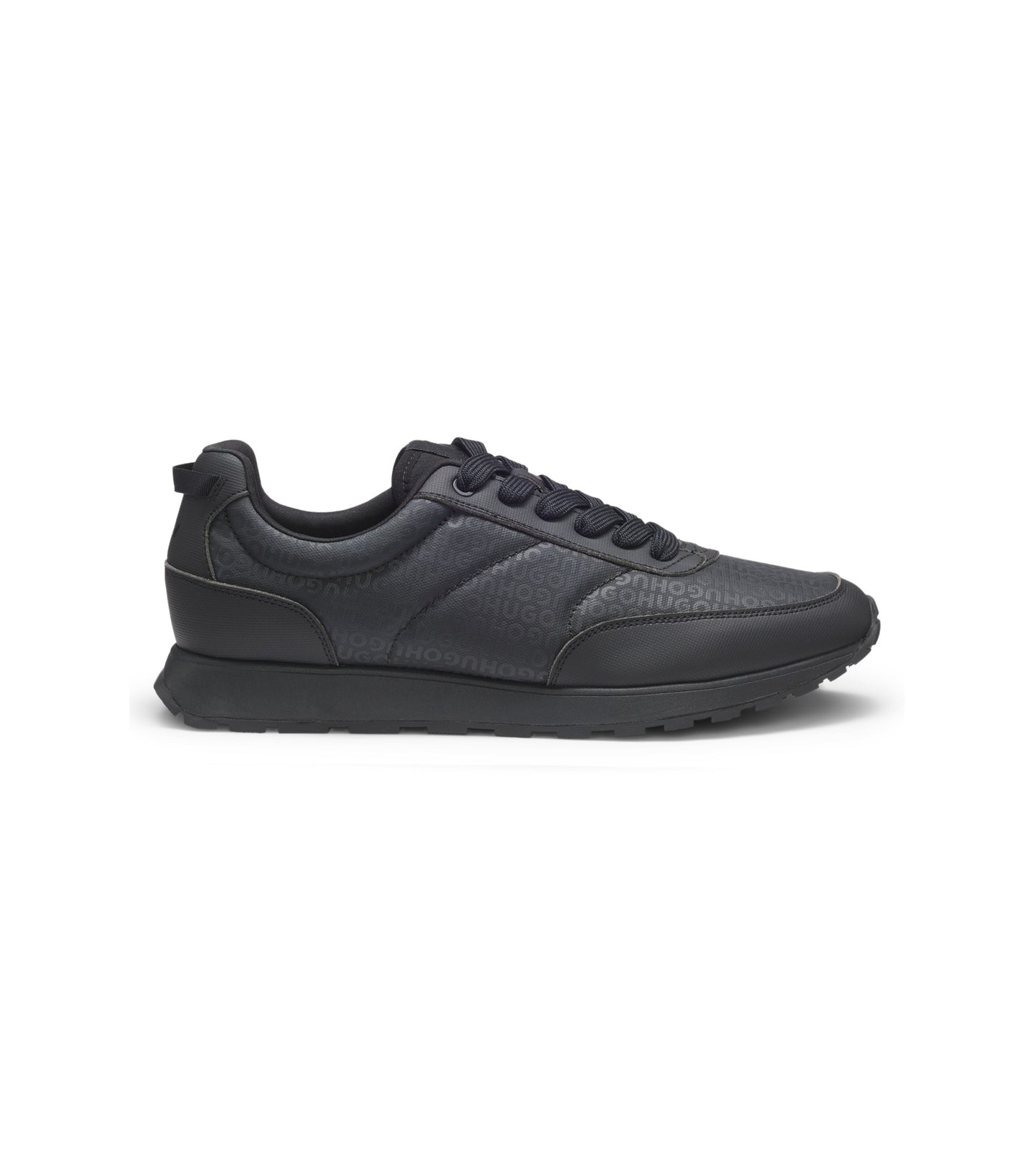 Low-top trainers with monogrammed uppers