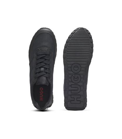 Low-top trainers with monogrammed uppers