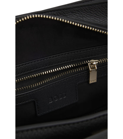 Ariell bowling bag in leather with Double B monogram