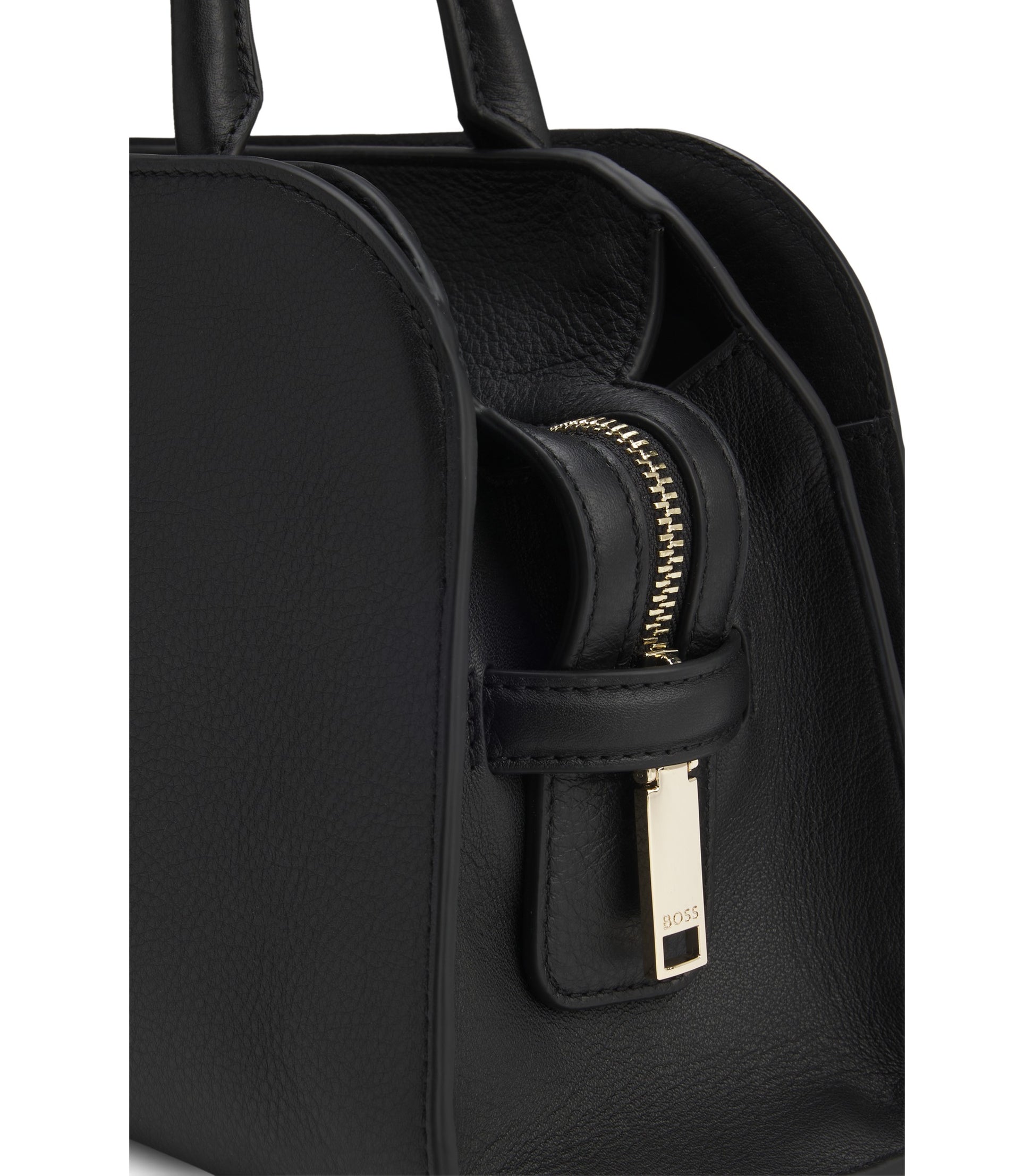 Ariell bowling bag in leather with Double B monogram