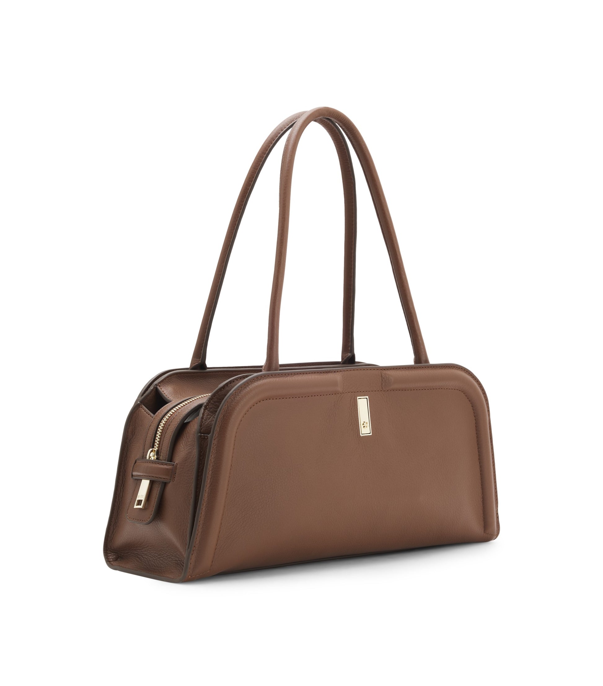 Ariell bowling bag in leather with Double B monogram