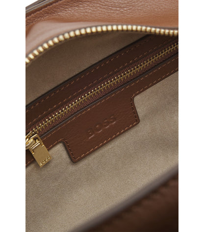 Ariell bowling bag in leather with Double B monogram