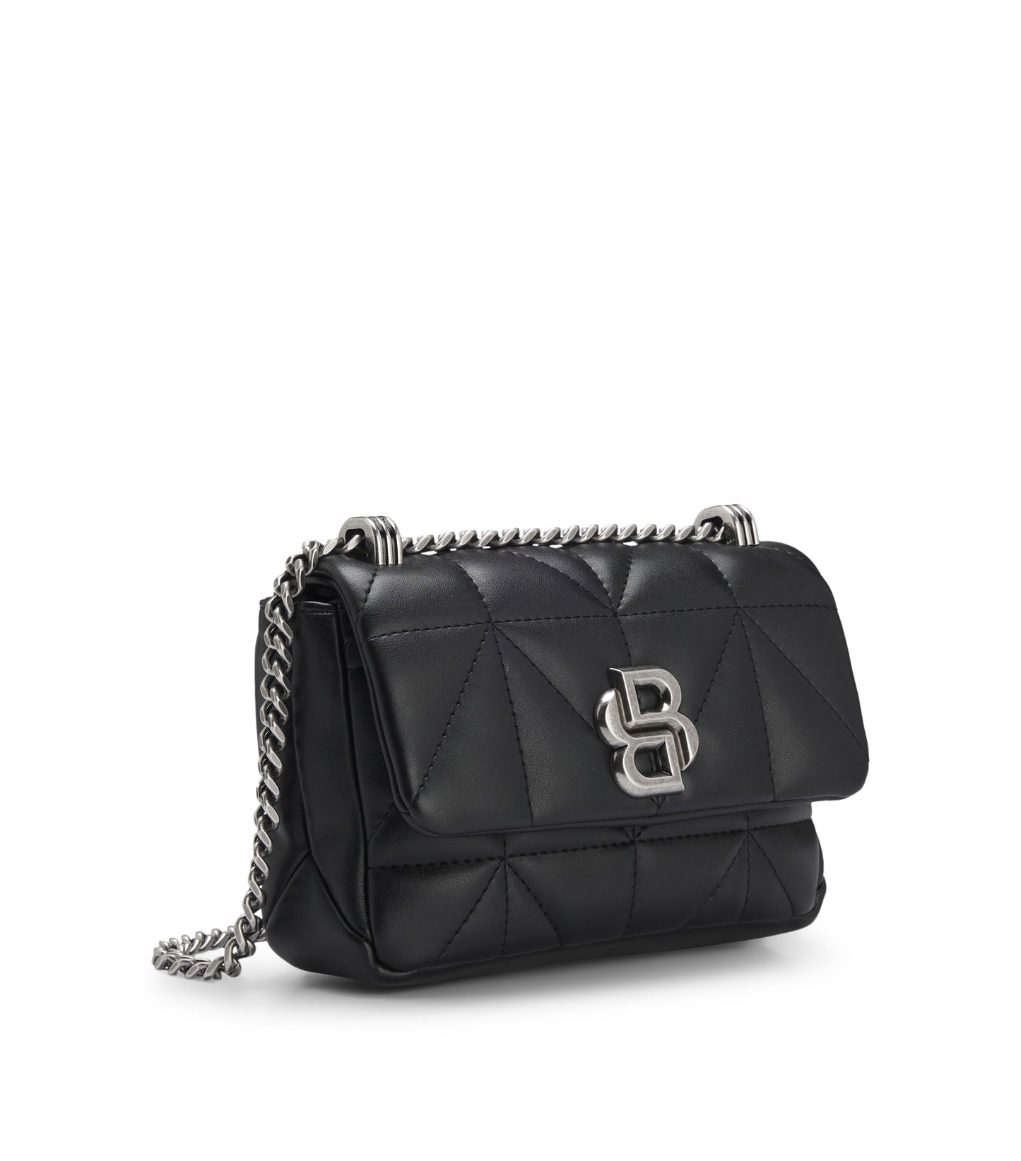 Small quilted shoulder bag with Double B monogram