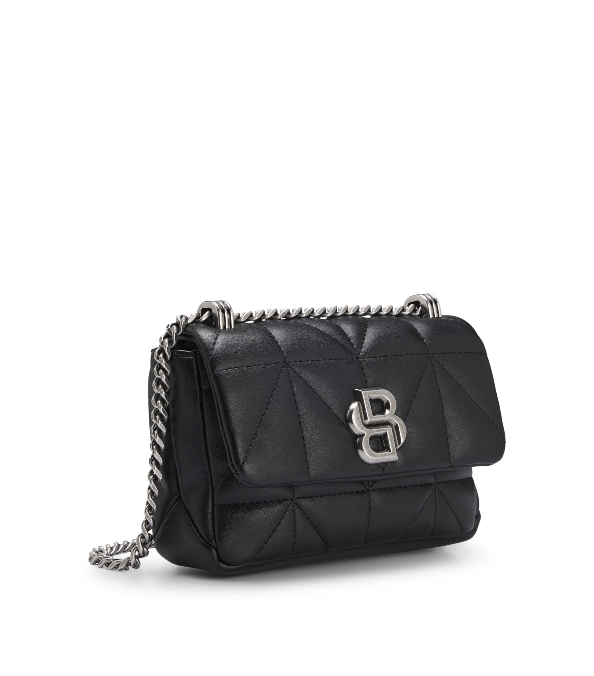Small quilted shoulder bag with Double B monogram