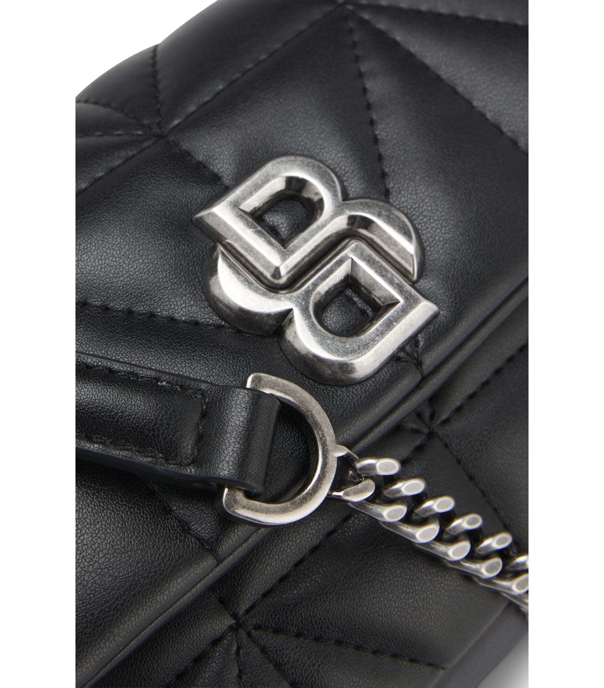 Small quilted shoulder bag with Double B monogram