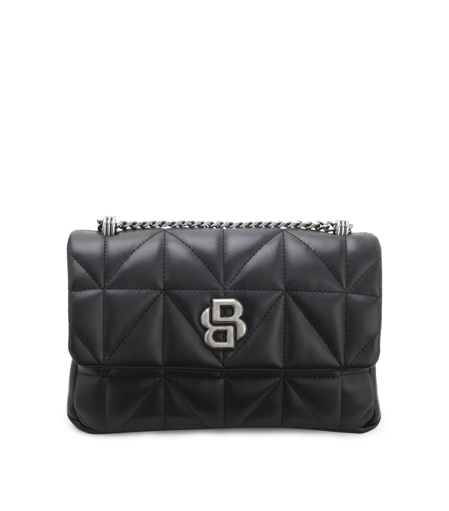 Quilted shoulder bag with Double B monogram