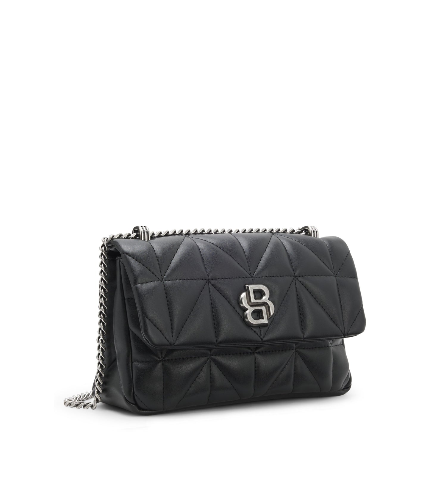 Quilted shoulder bag with Double B monogram