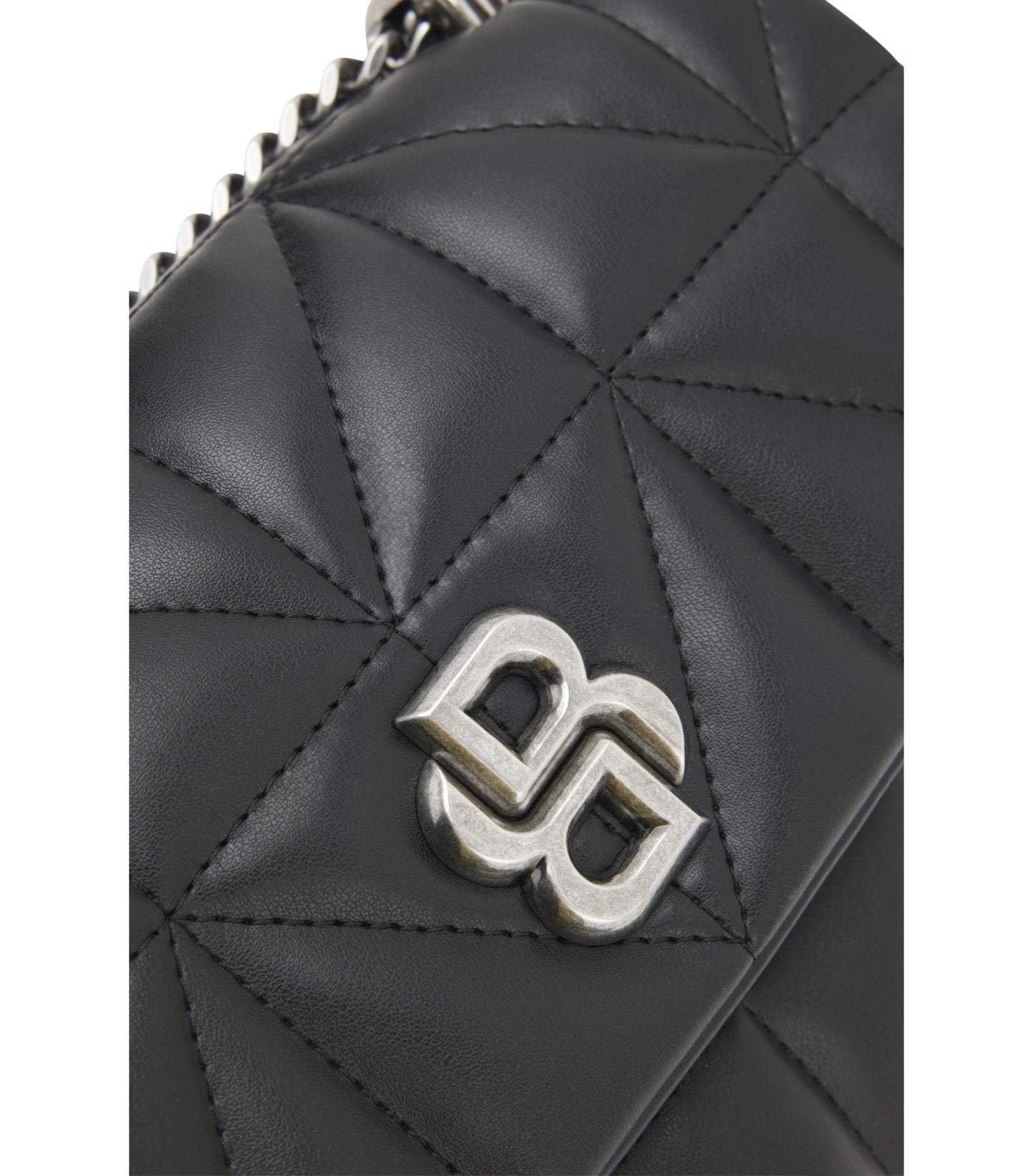 Quilted shoulder bag with Double B monogram