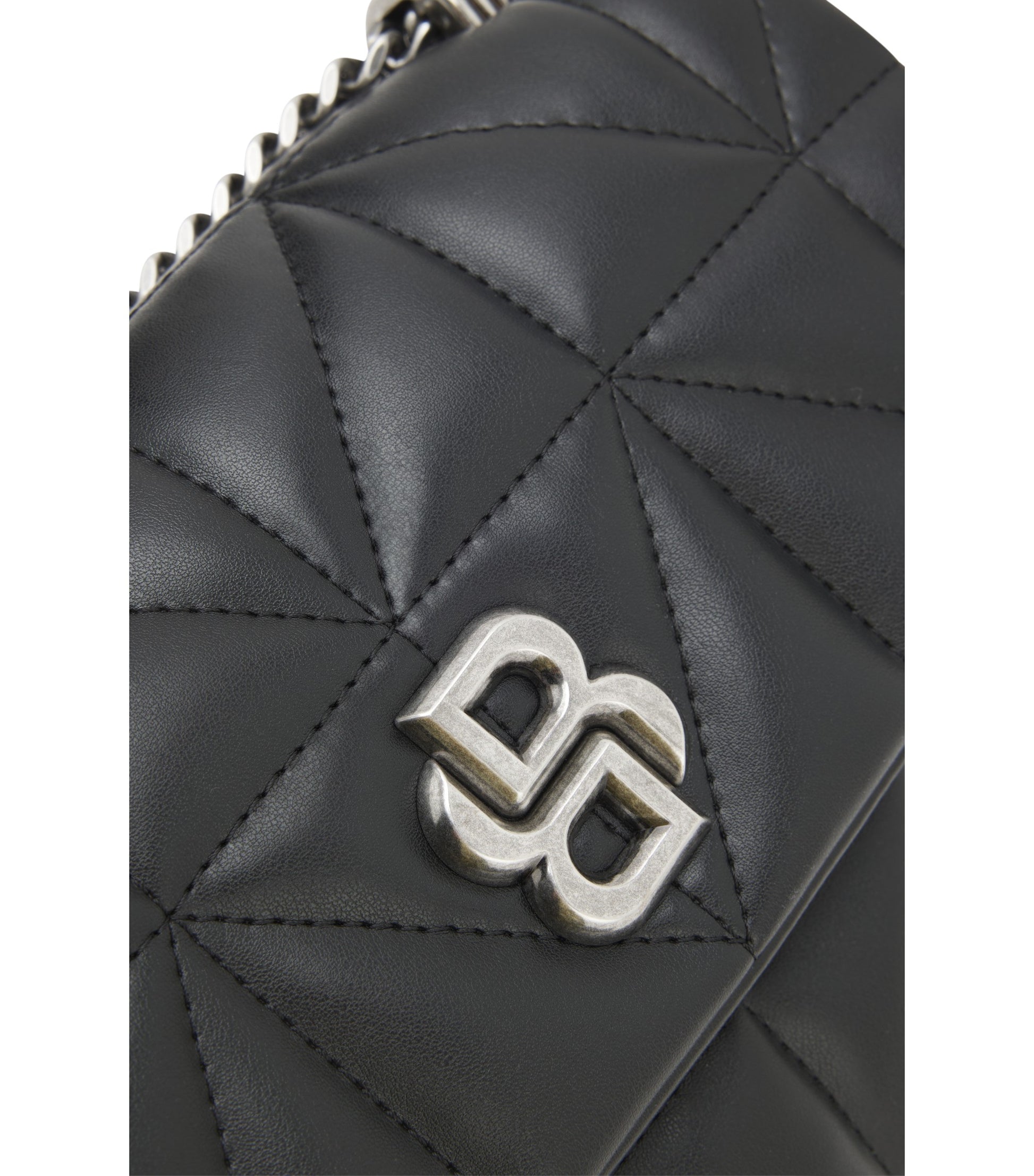 Quilted shoulder bag with Double B monogram