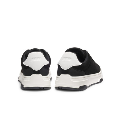Low-top trainers in faux suede