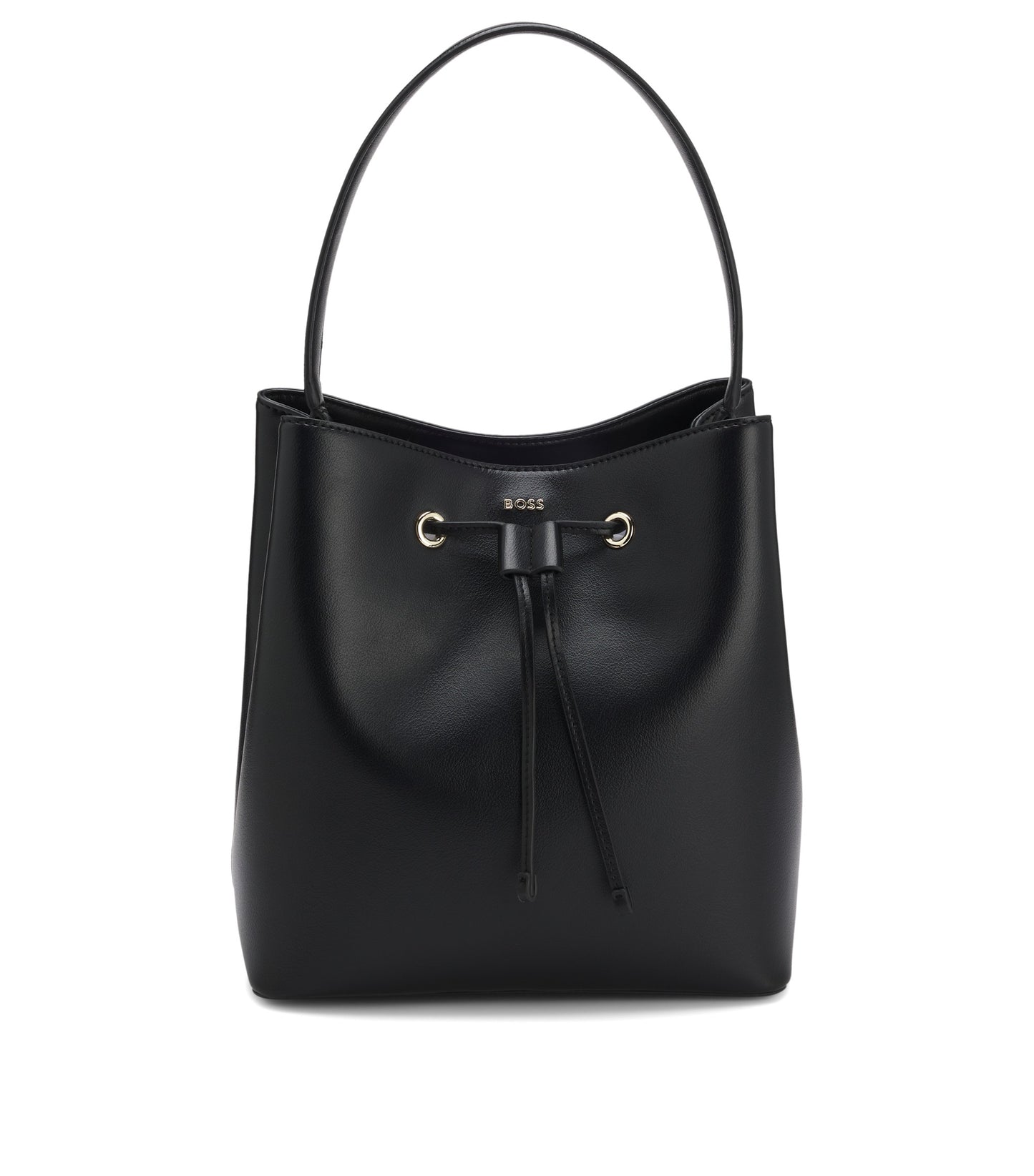 Bucket bag in faux leather
