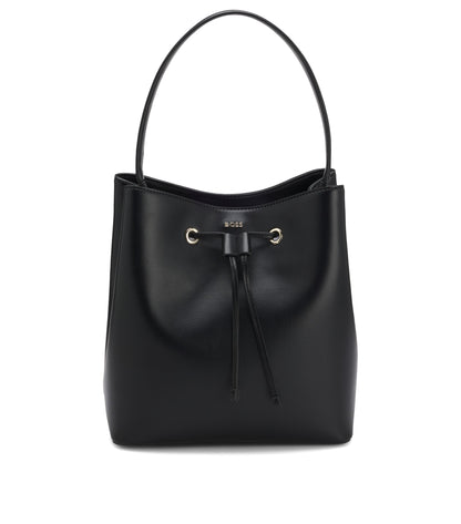 Bucket bag in faux leather