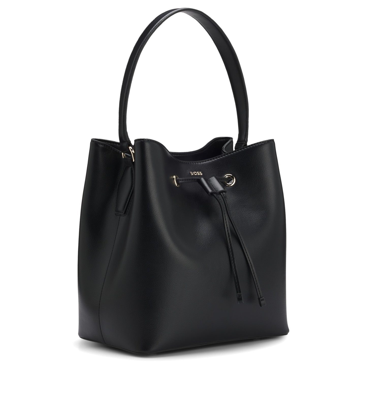 Bucket bag in faux leather