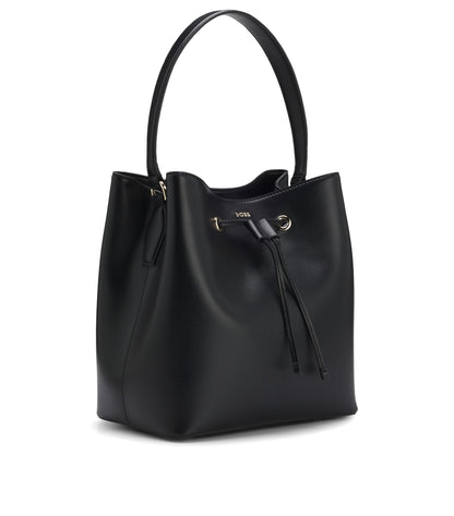 Bucket bag in faux leather