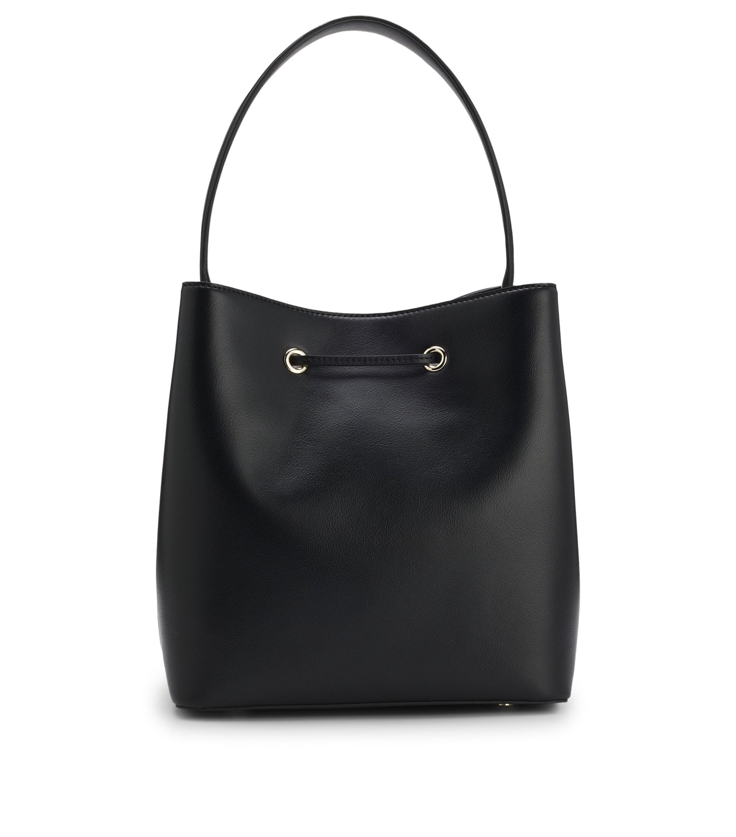 Bucket bag in faux leather