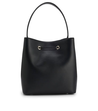 Bucket bag in faux leather