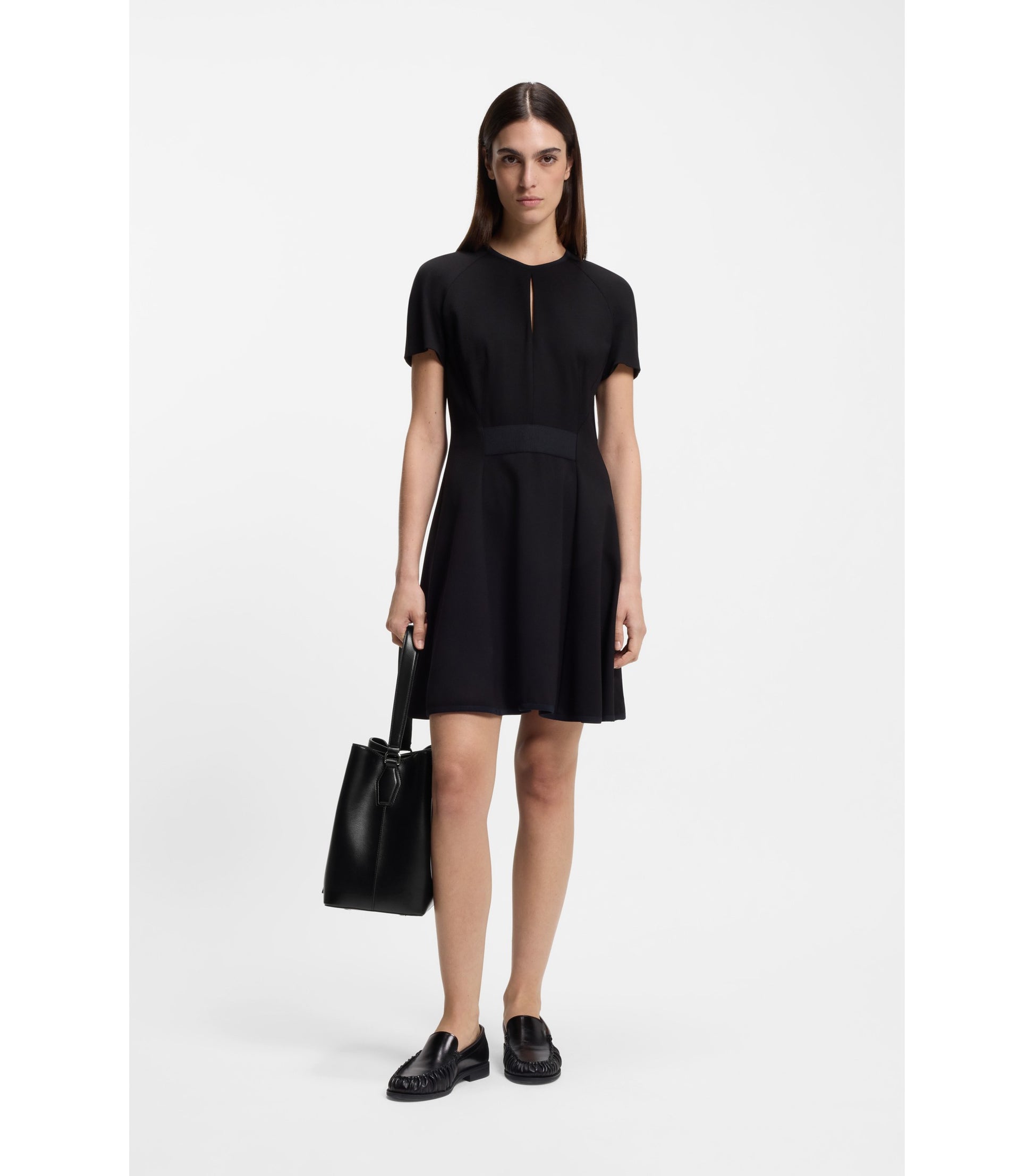Bucket bag in faux leather
