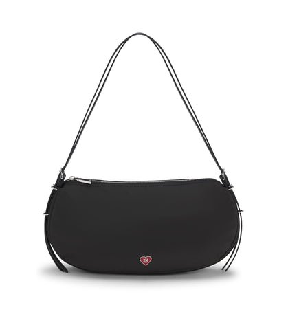 Shoulder bag with stacked logo