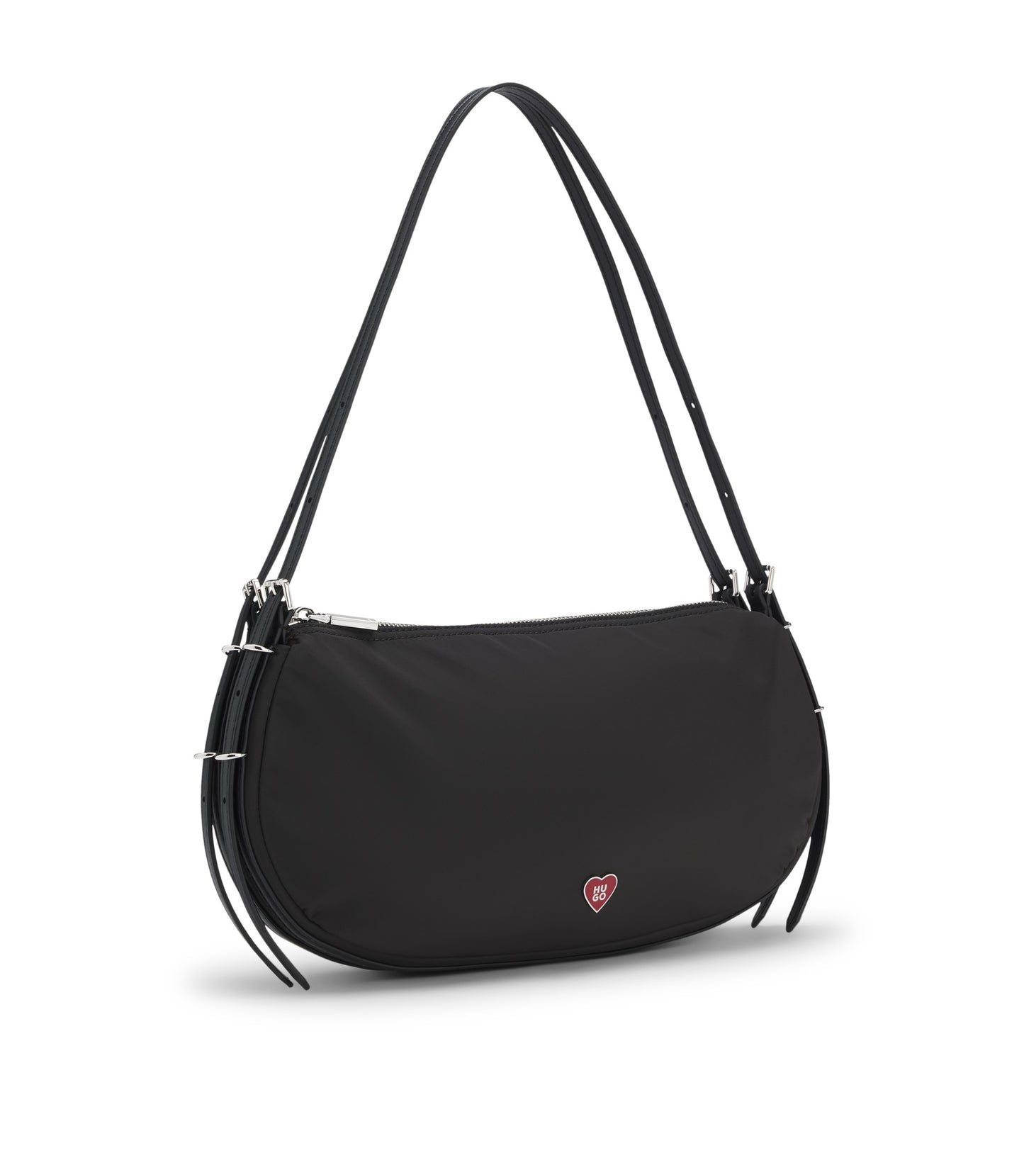 Shoulder bag with stacked logo