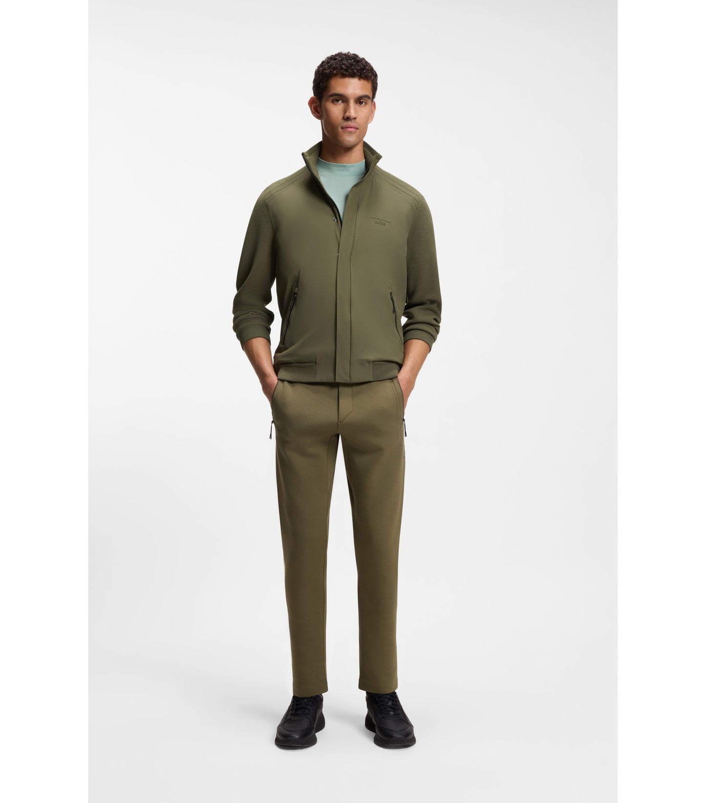 Porsche x BOSS hybrid jacket with silk