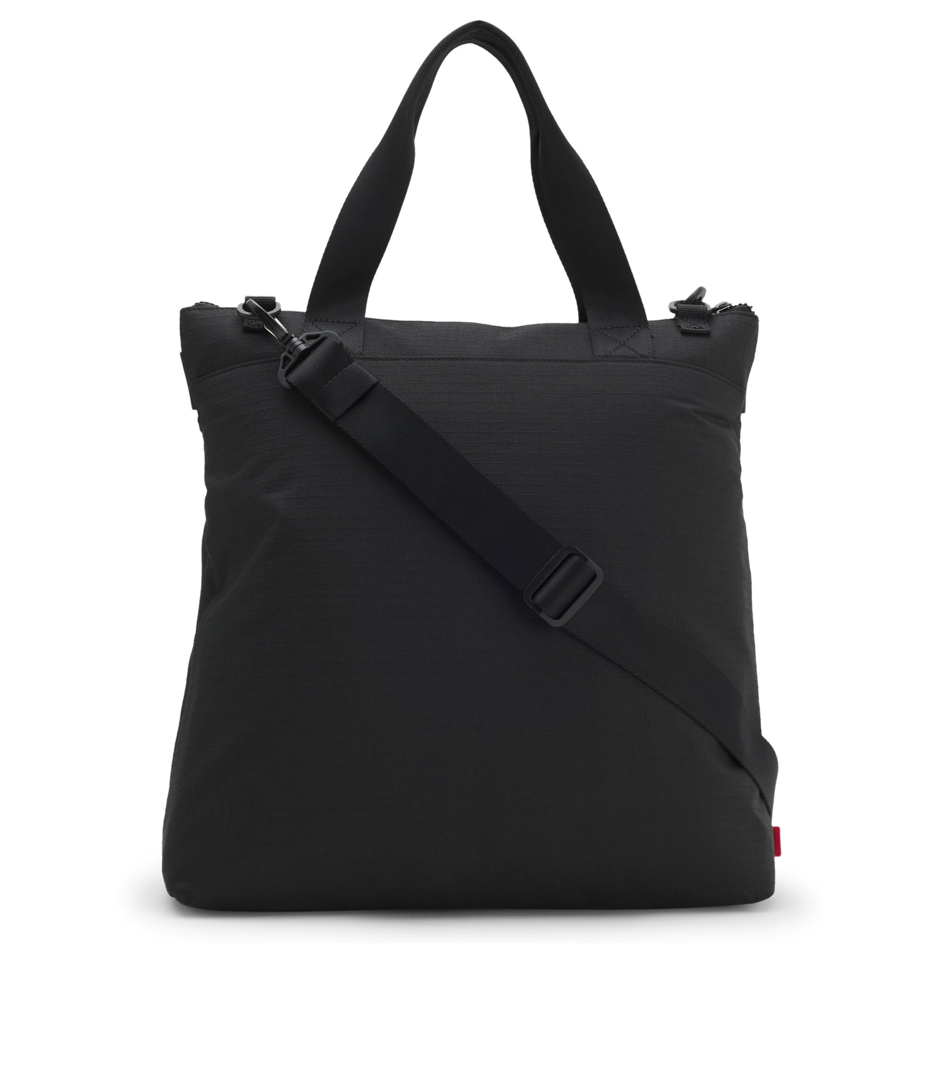 Ripstop tote bag with logo lettering