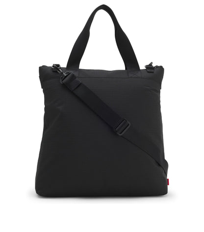 Ripstop tote bag with logo lettering
