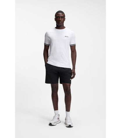 Active slim-fit T-shirt with tennis-ball embossing