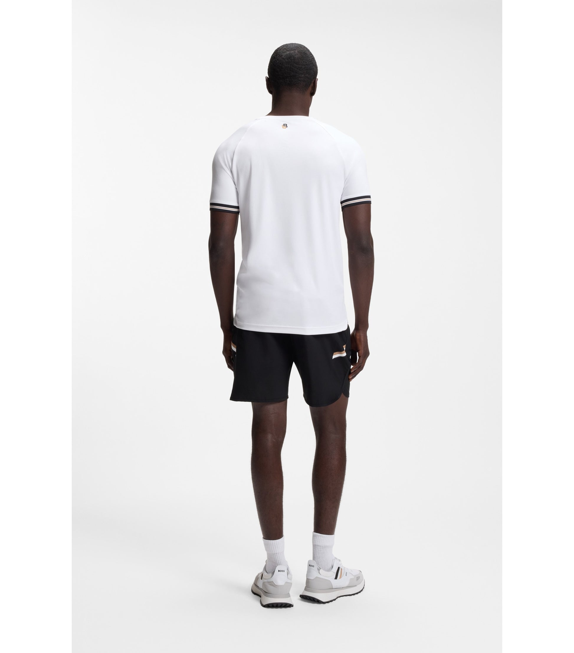 Active slim-fit T-shirt with tennis-ball embossing