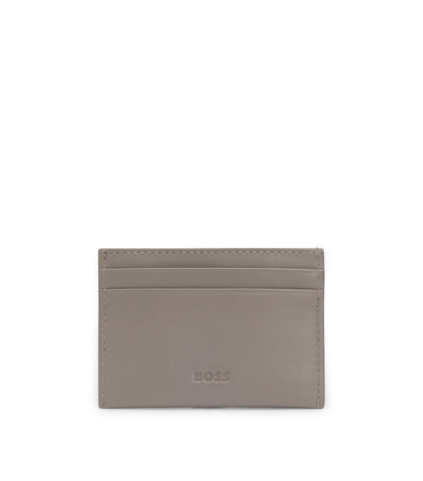 BOSS x ASTON MARTIN leather card holder with wing detail
