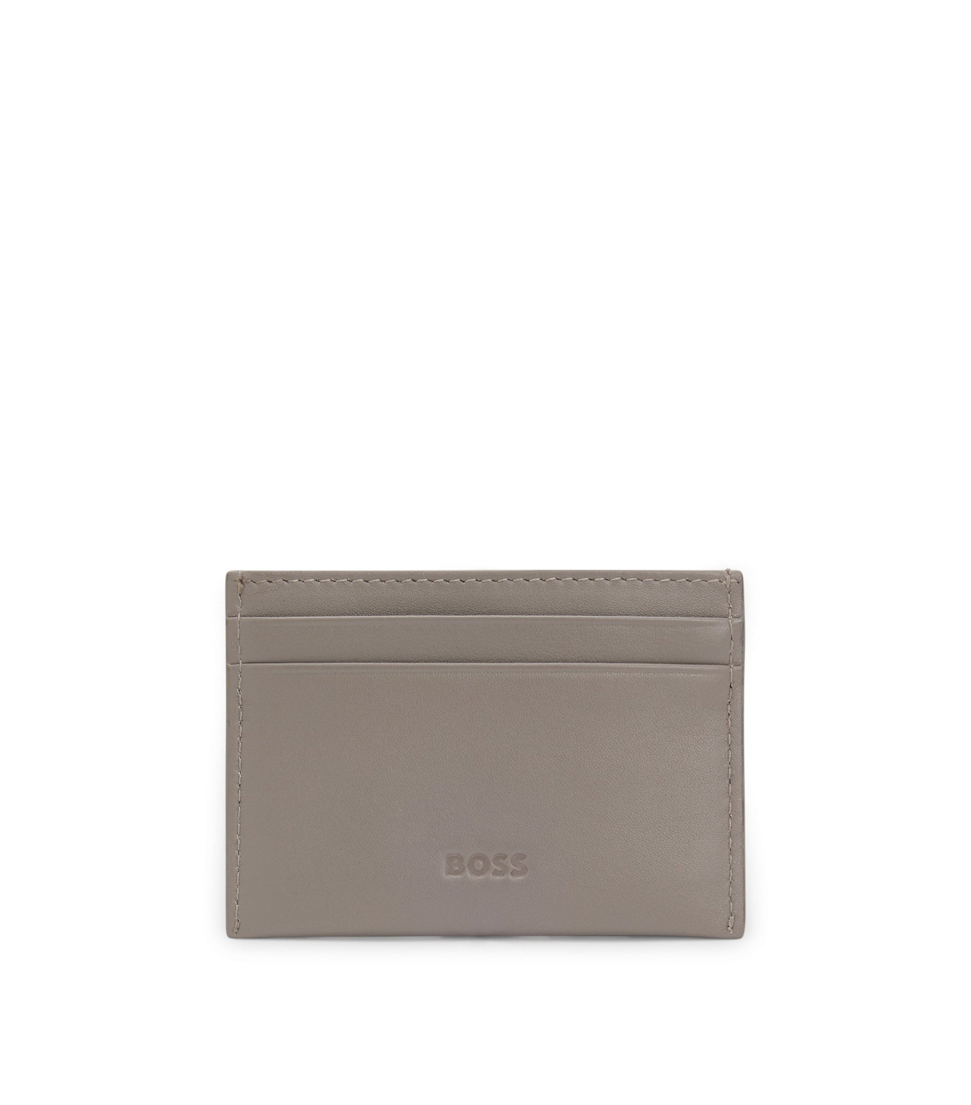 BOSS x ASTON MARTIN leather card holder with wing detail
