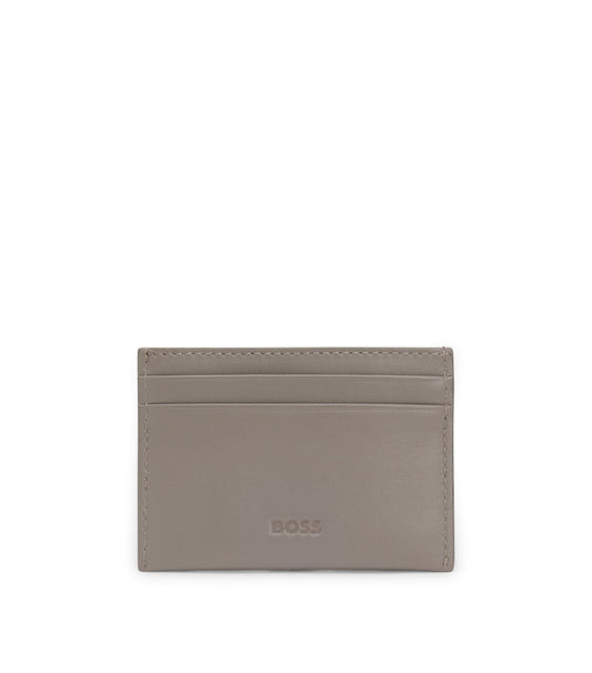 BOSS x ASTON MARTIN leather card holder with wing detail