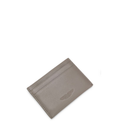BOSS x ASTON MARTIN leather card holder with wing detail