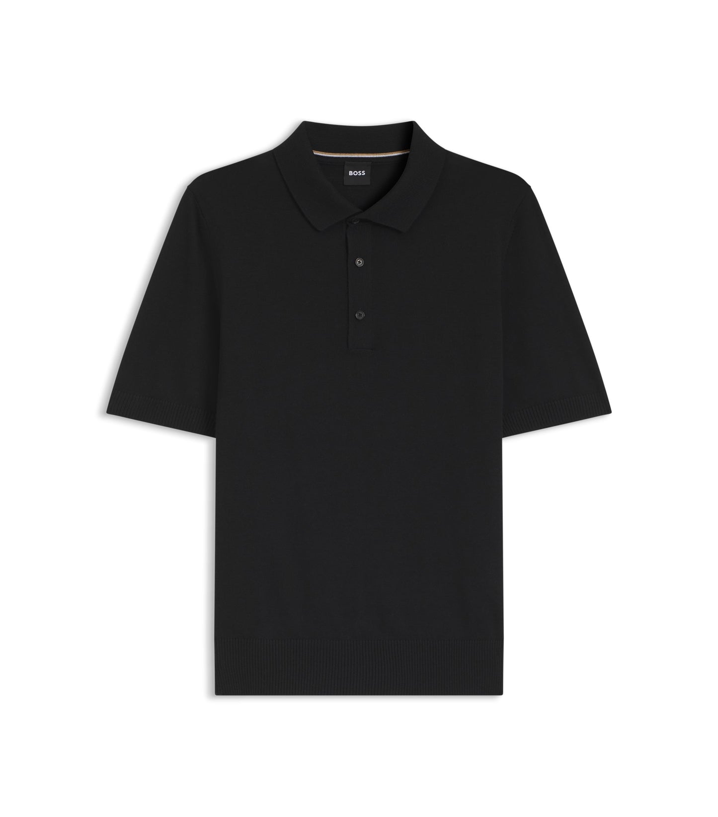 Knit polo in virgin wool 