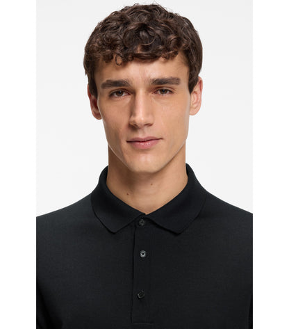 Knit polo in virgin wool 