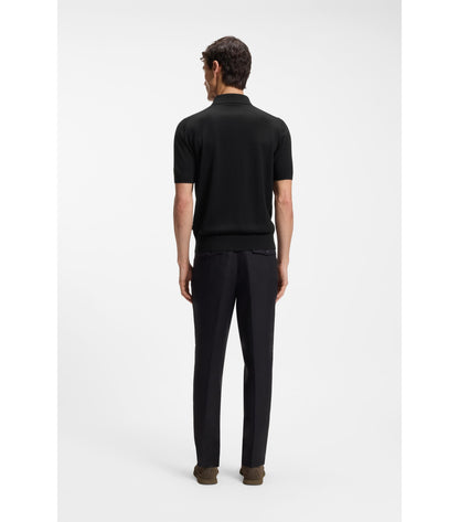 Knit polo in virgin wool 